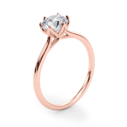 Round Flower Basket 6-Prong Solitaire Setting