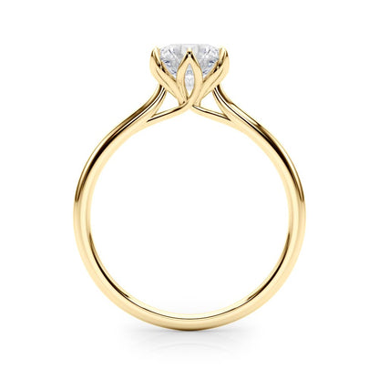 Round Flower Basket 6-Prong Solitaire Setting