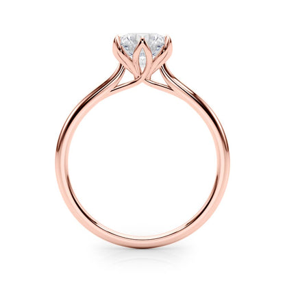 Round Flower Basket 6-Prong Solitaire Setting