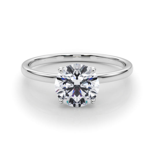 Round Tulip 4-Prong Solitaire Setting