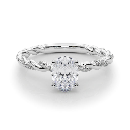 Oval Accented Twisted Setting