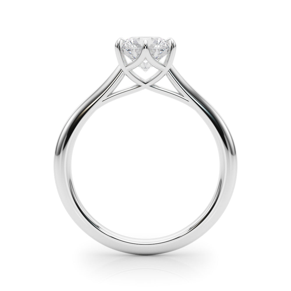 Round Cathedral 6-Prong Solitaire Setting