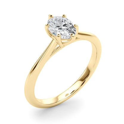 Oval Flower Basket 6-Prong Solitaire Setting