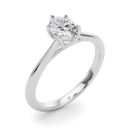 Oval Flower Basket 6-Prong Solitaire Setting