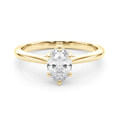 Oval Flower Basket 6-Prong Solitaire Setting