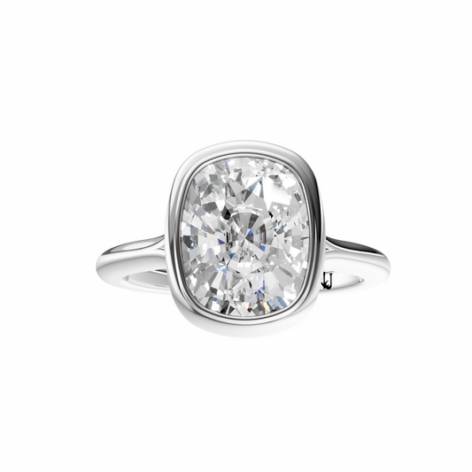 Cushion Vintage Bezel Solitaire Setting