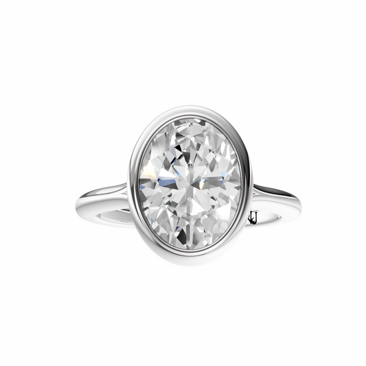 Oval Vintage Bezel Solitaire Setting