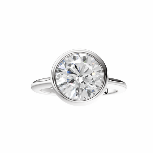 Round Vintage Bezel Solitaire Setting