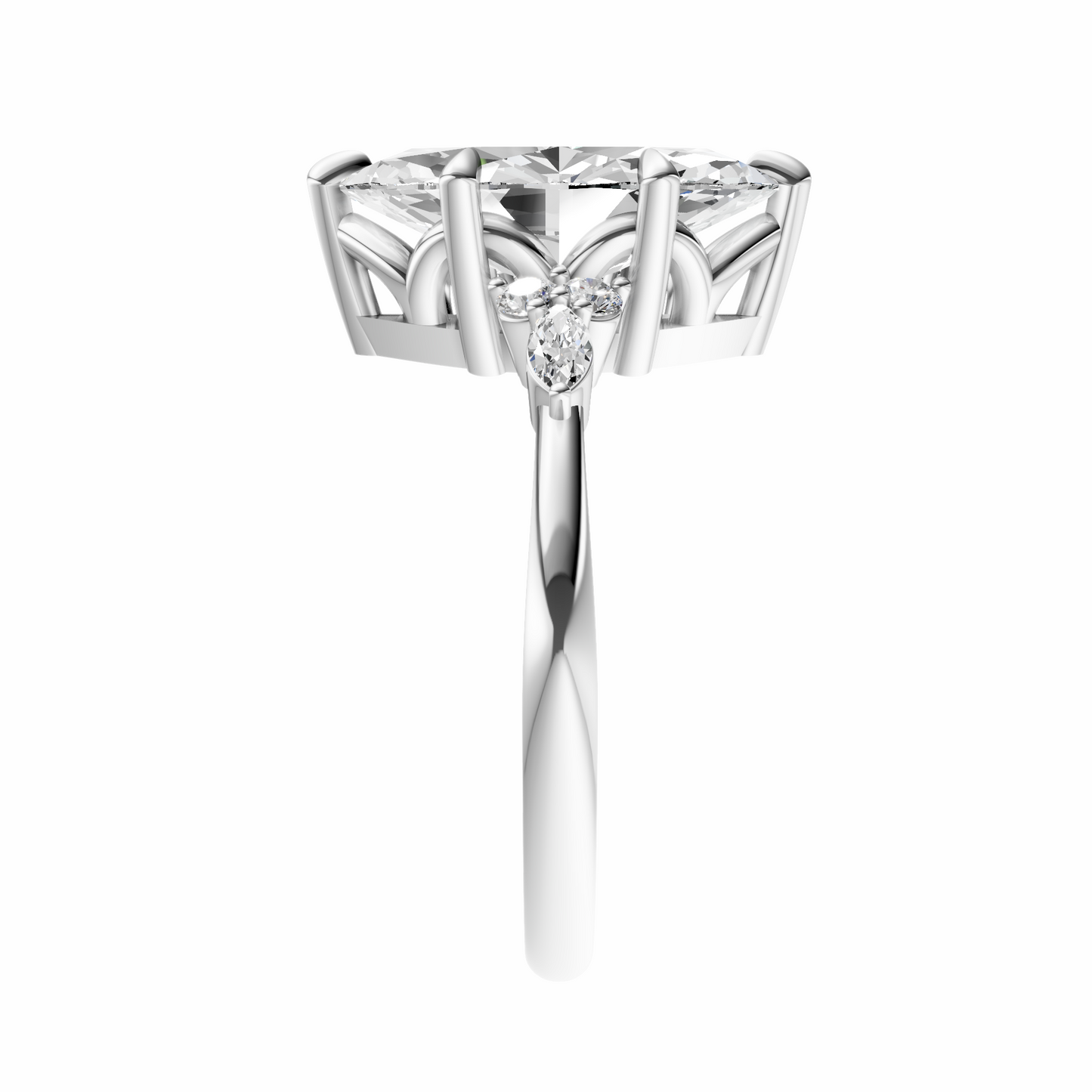 Marquise Cluster Elegance Setting