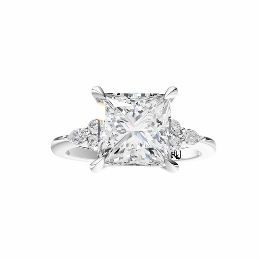 Princess Cluster Elegance Setting