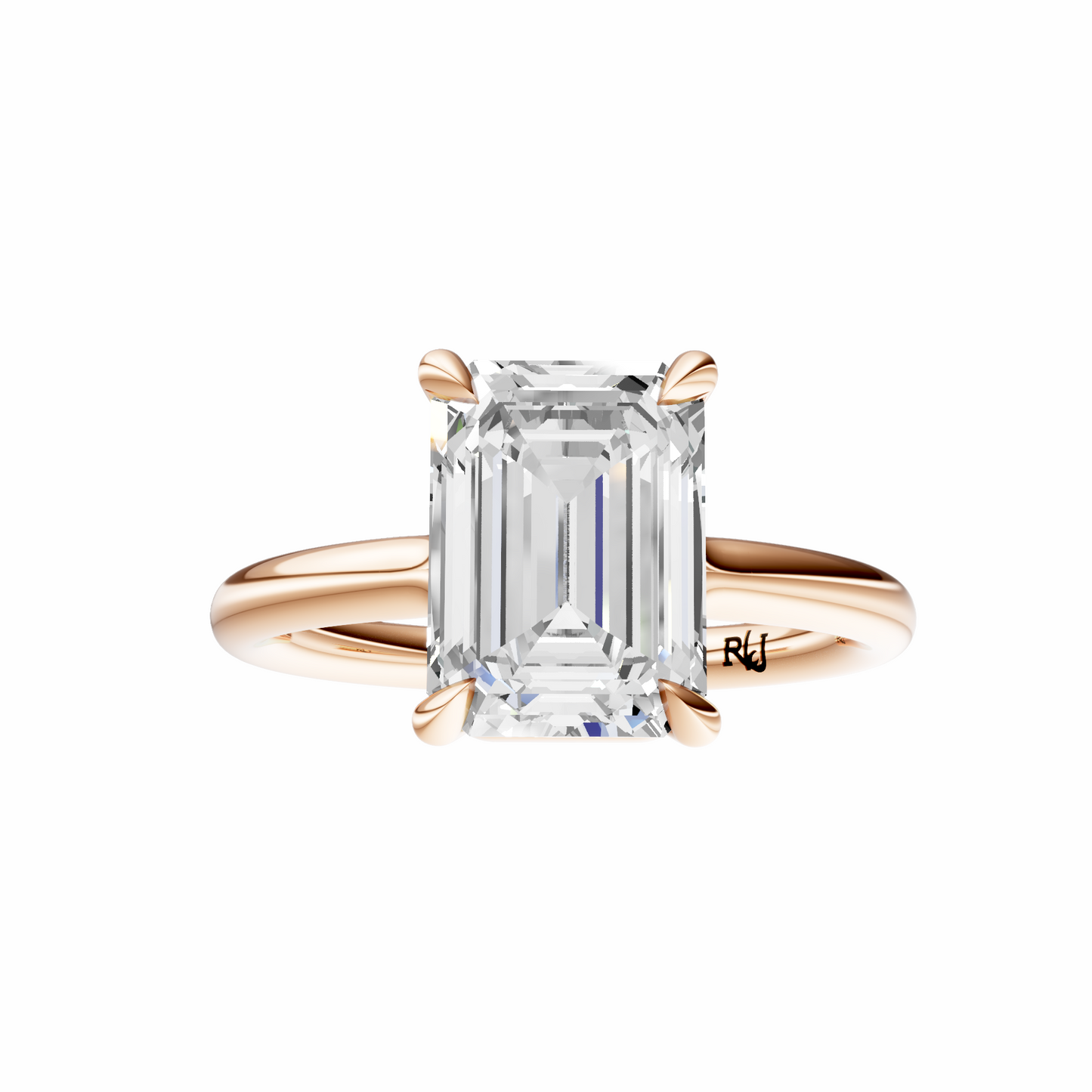 Emerald Deleted Bridge Solitaire Setting