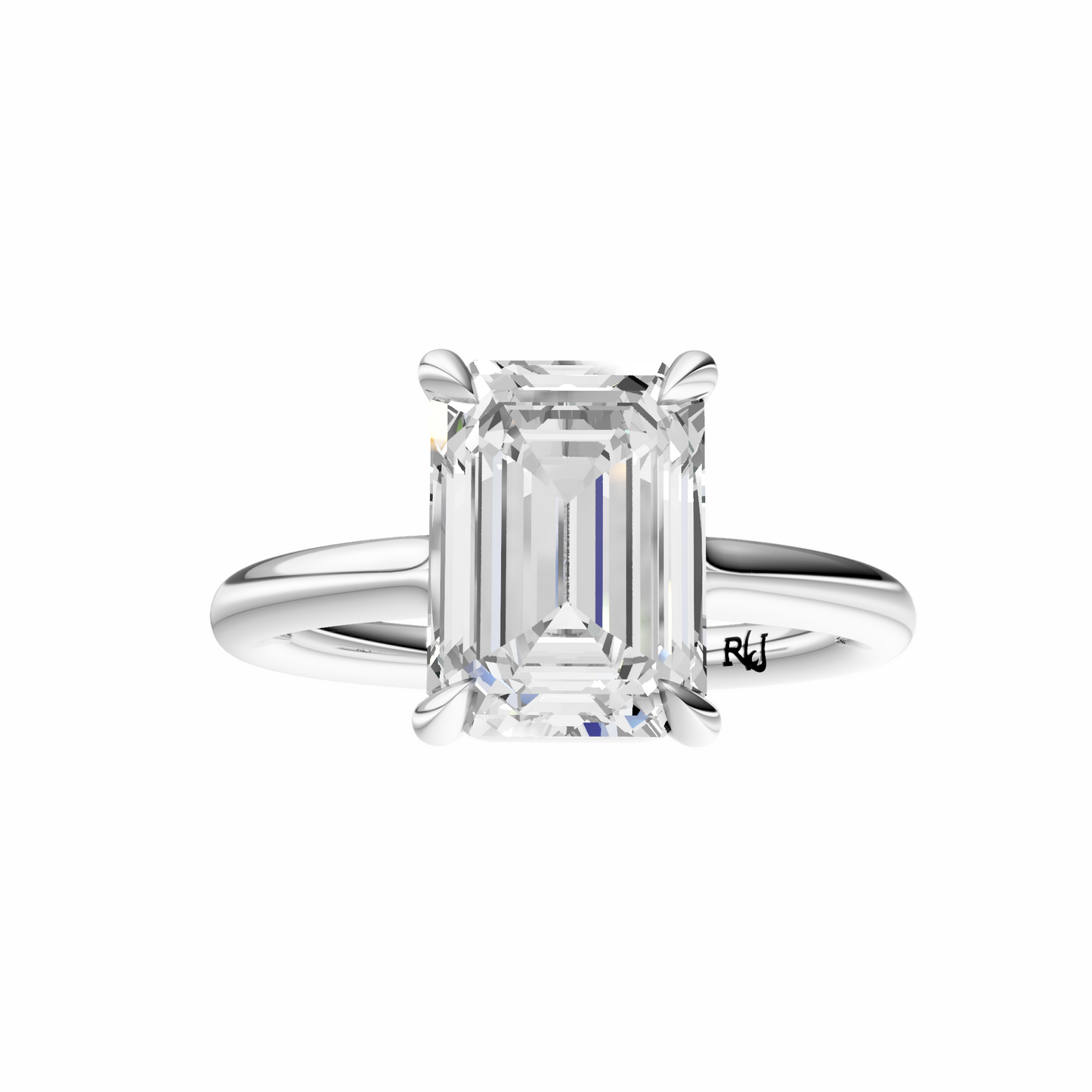 Emerald Deleted Bridge Solitaire Setting