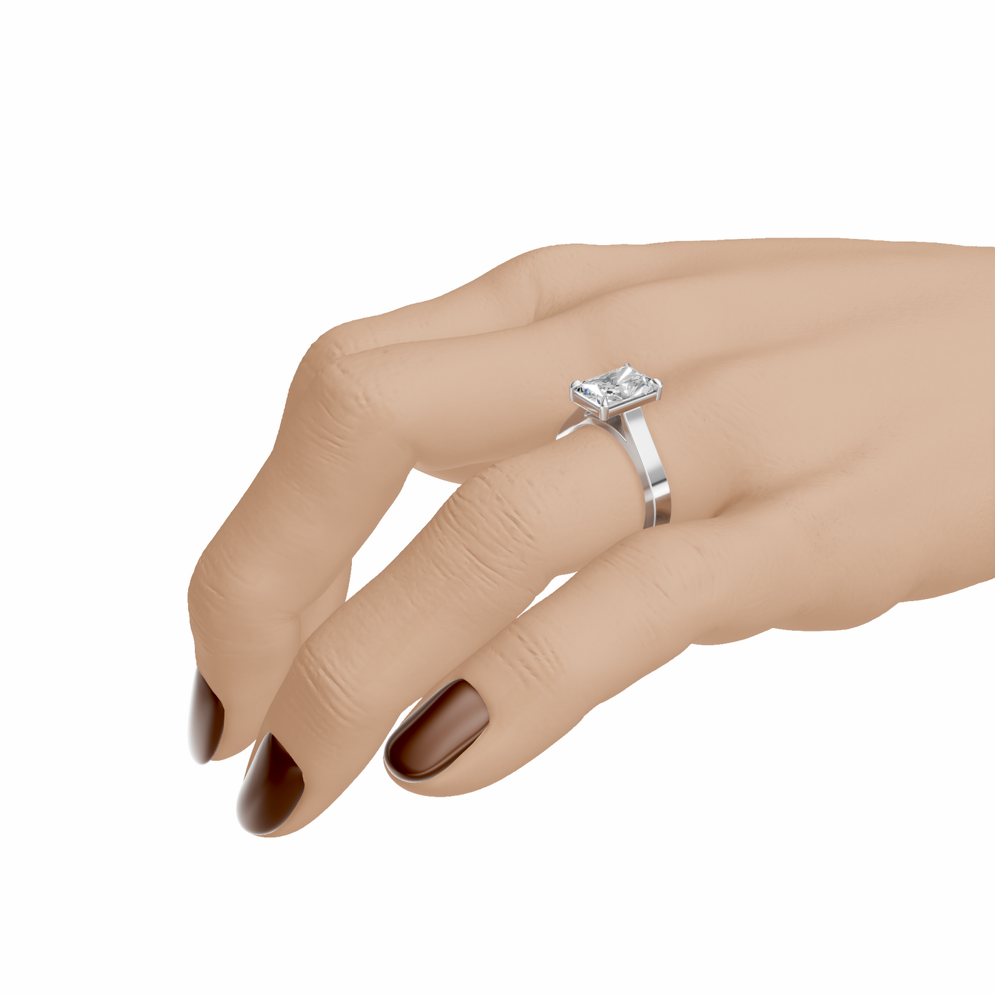 Radiant European Cathedral Solitaire Setting