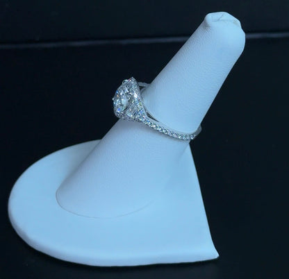 2.03ct Round E VVS2 Lab Diamond 14kt White Gold Engagement Ring RGF-583-2