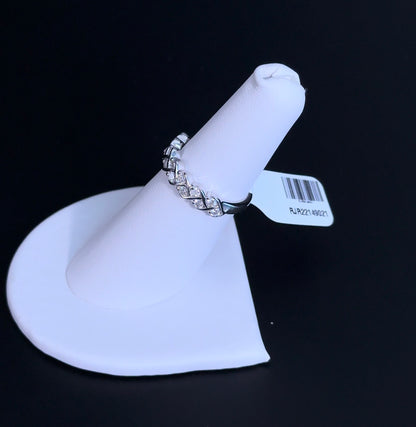 0.50ctw Lab Diamond Sterling Silver Ring Size 6