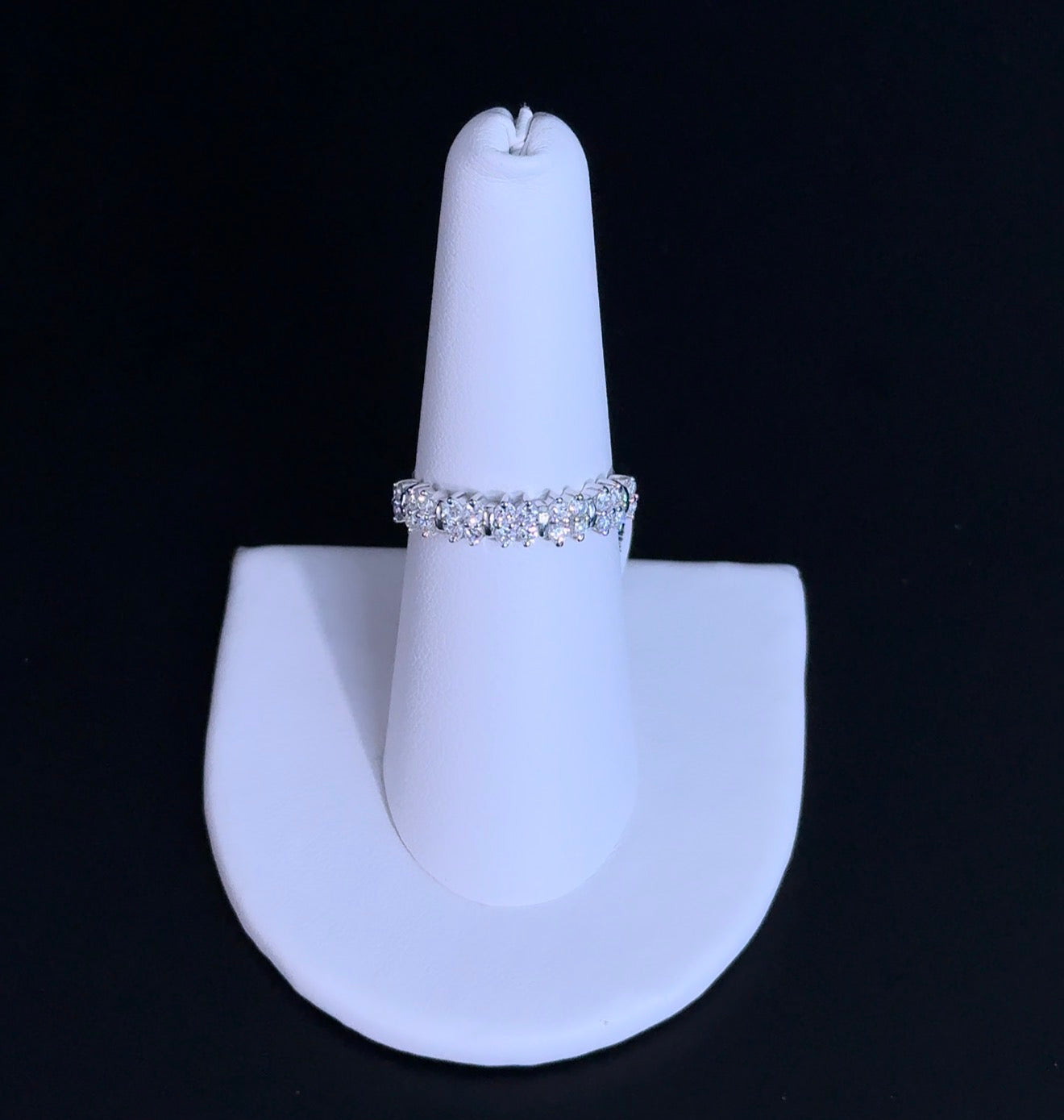 0.50ctw Marquise Lab Diamonds Sterling Silver Ring Size 6