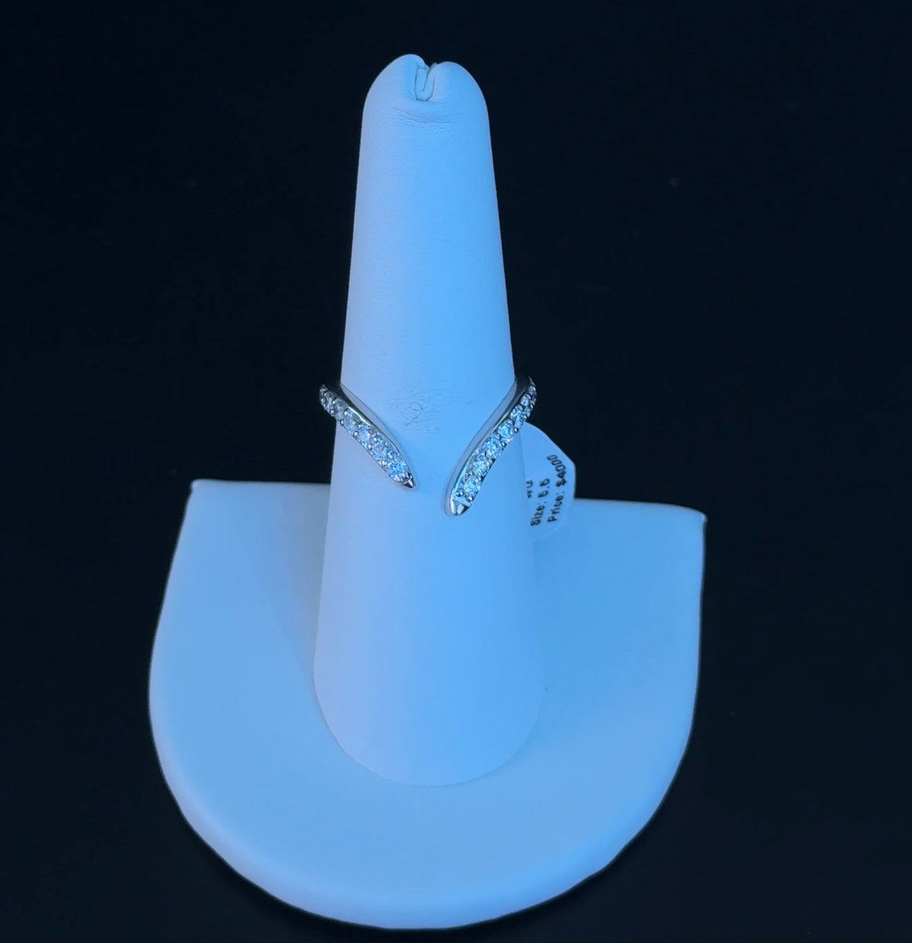 0.68ctw Round Lab Diamonds 14kt White Gold Ring DN7294