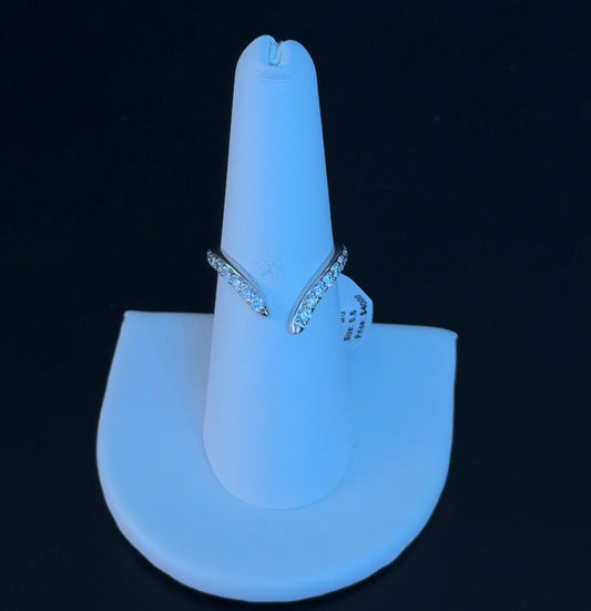 0.68ctw Round Lab Diamonds 14kt White Gold Ring DN7294
