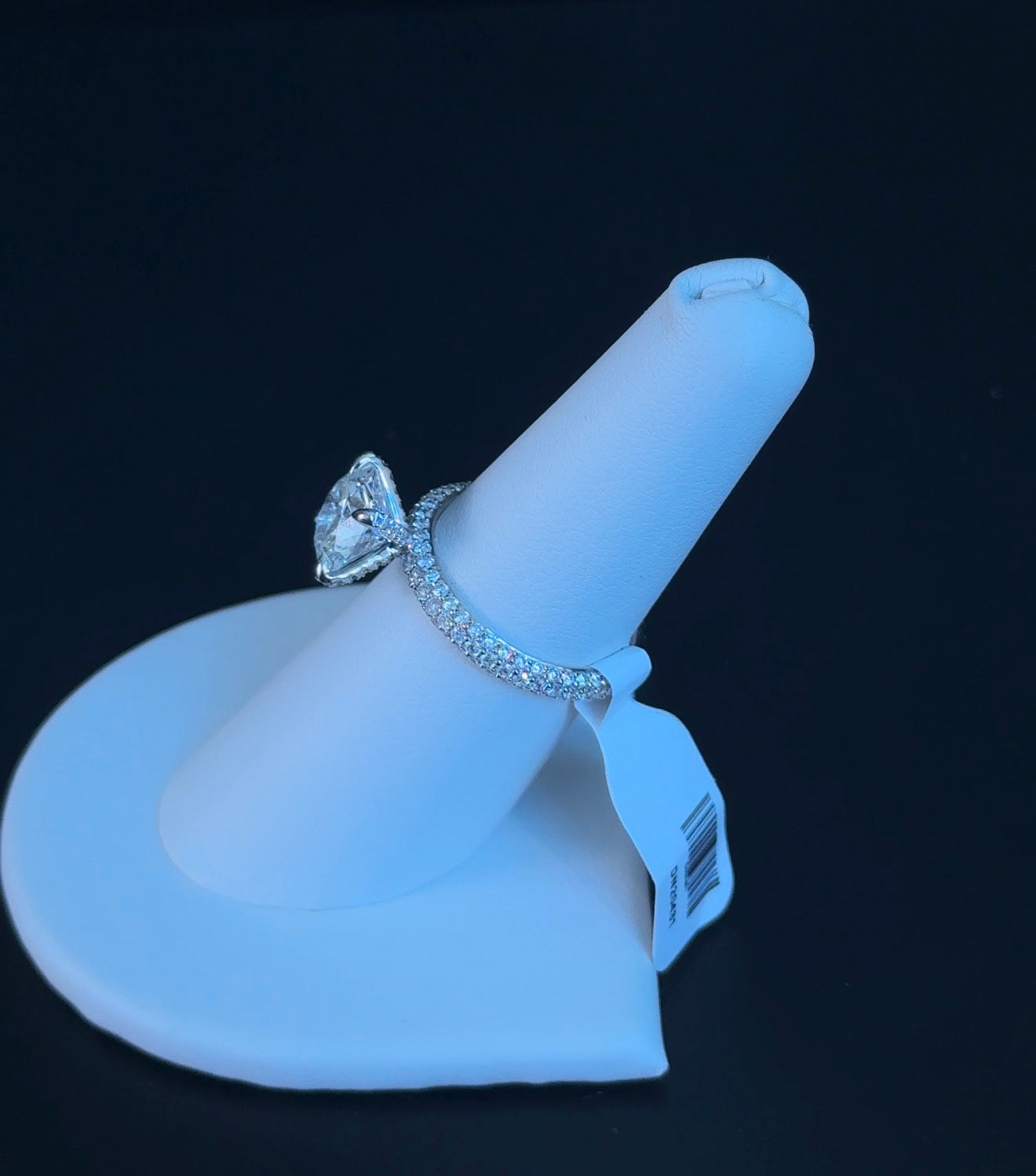 2.50ct Round E VVS2 Ideal Cut Lab Diamond 14kt White Gold Ring DN20431