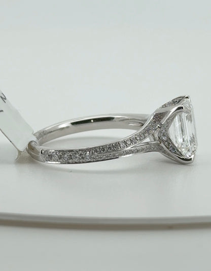 2.03ct Emerald D VS1 Lab Diamond 14kt White Gold Ring RGF-279-2