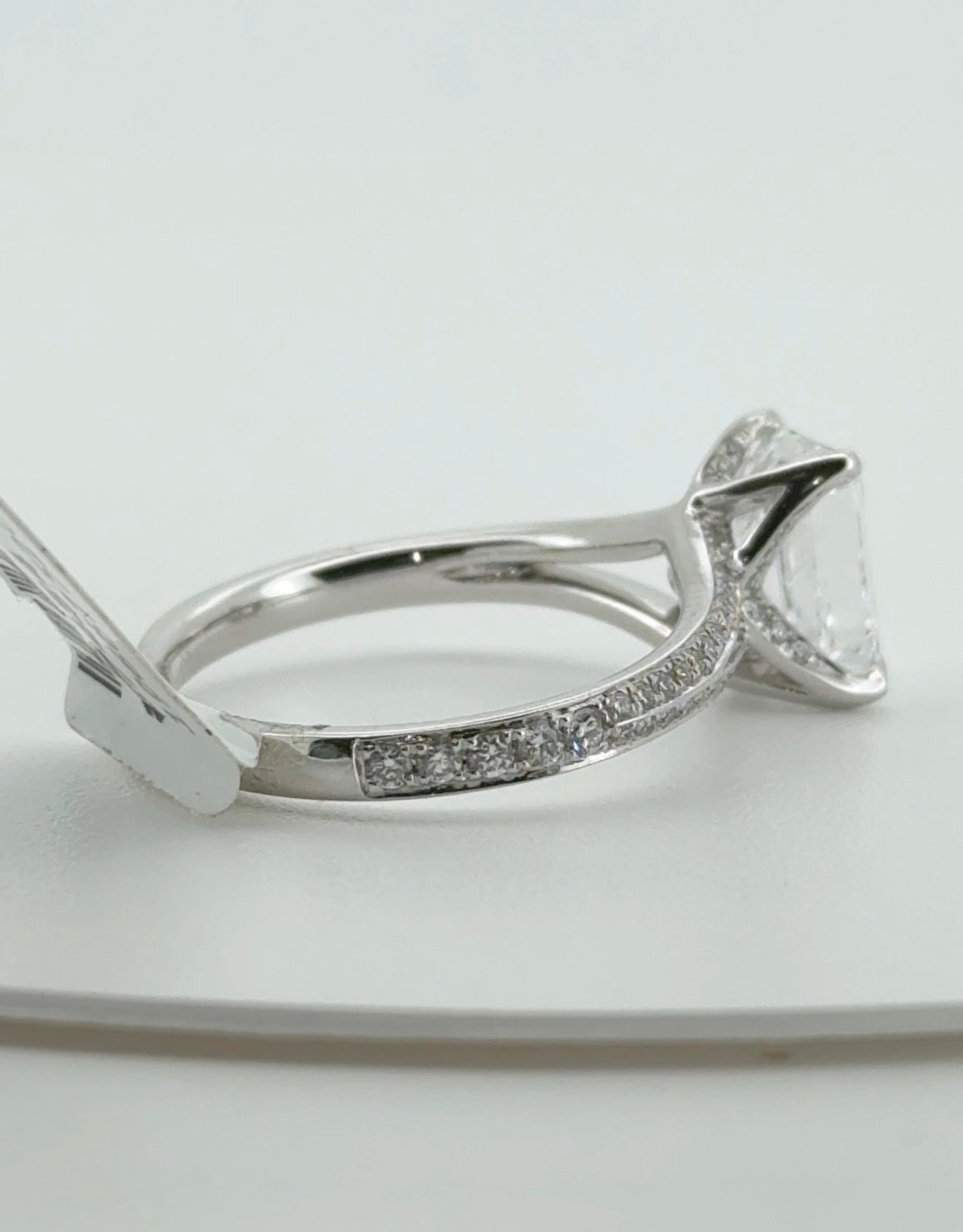 2.03ct Emerald D VS1 Lab Diamond 14kt White Gold Ring RGF-279-2