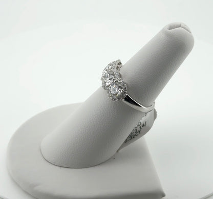 2.46ctw Round Lab Diamond Multi-Stone 14kt White Gold Ring SA5806R-5.2
