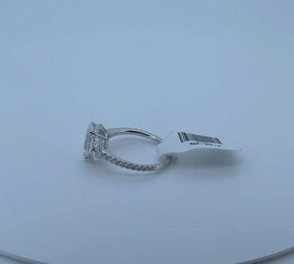 2.02ct Oval F VS1 Lab Diamond 14kt White Gold Ring RGF-303-2