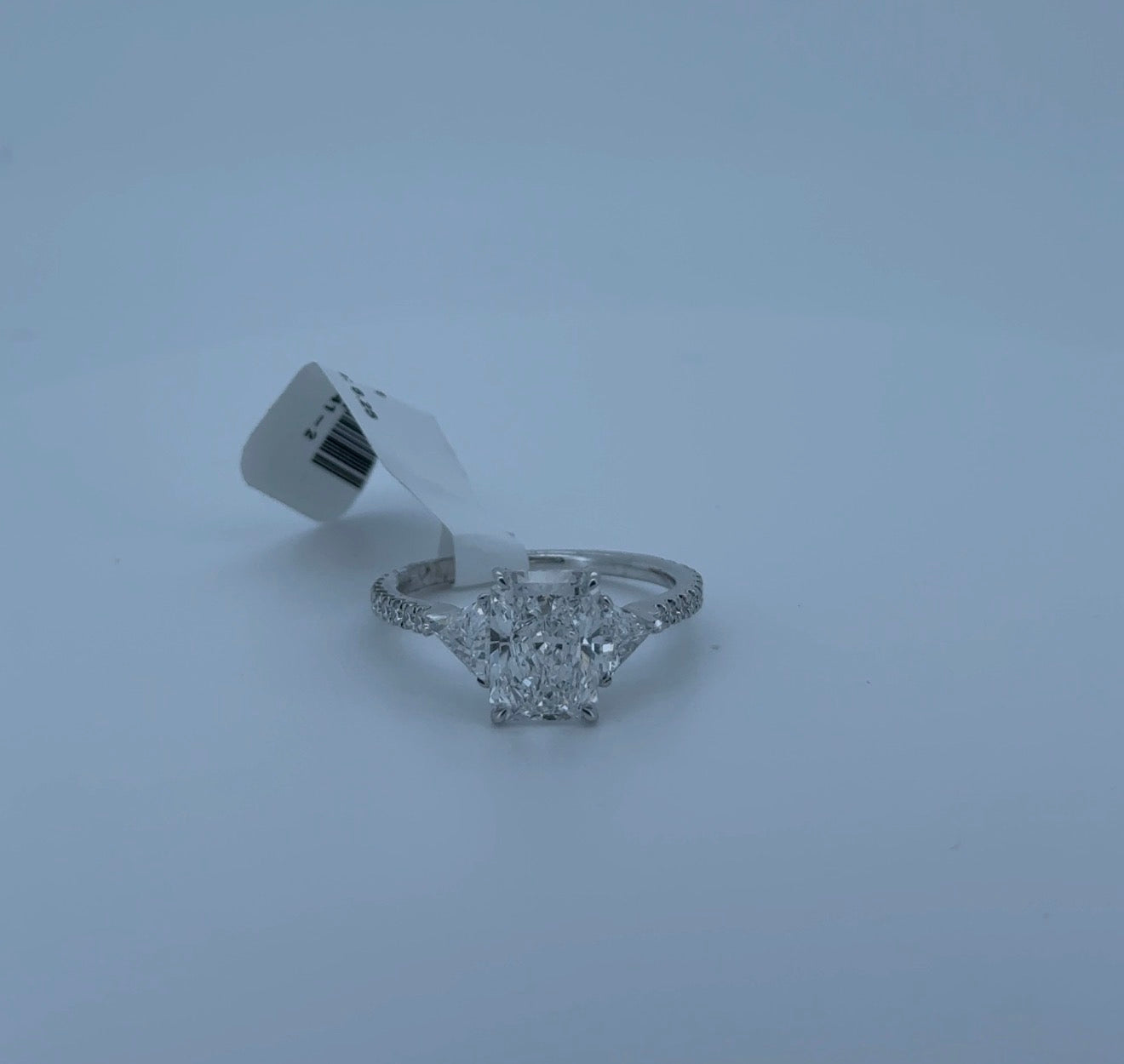 2.01ct Radiant D VS1 Lab Diamond 14kt White Gold Ring RGF-741-2