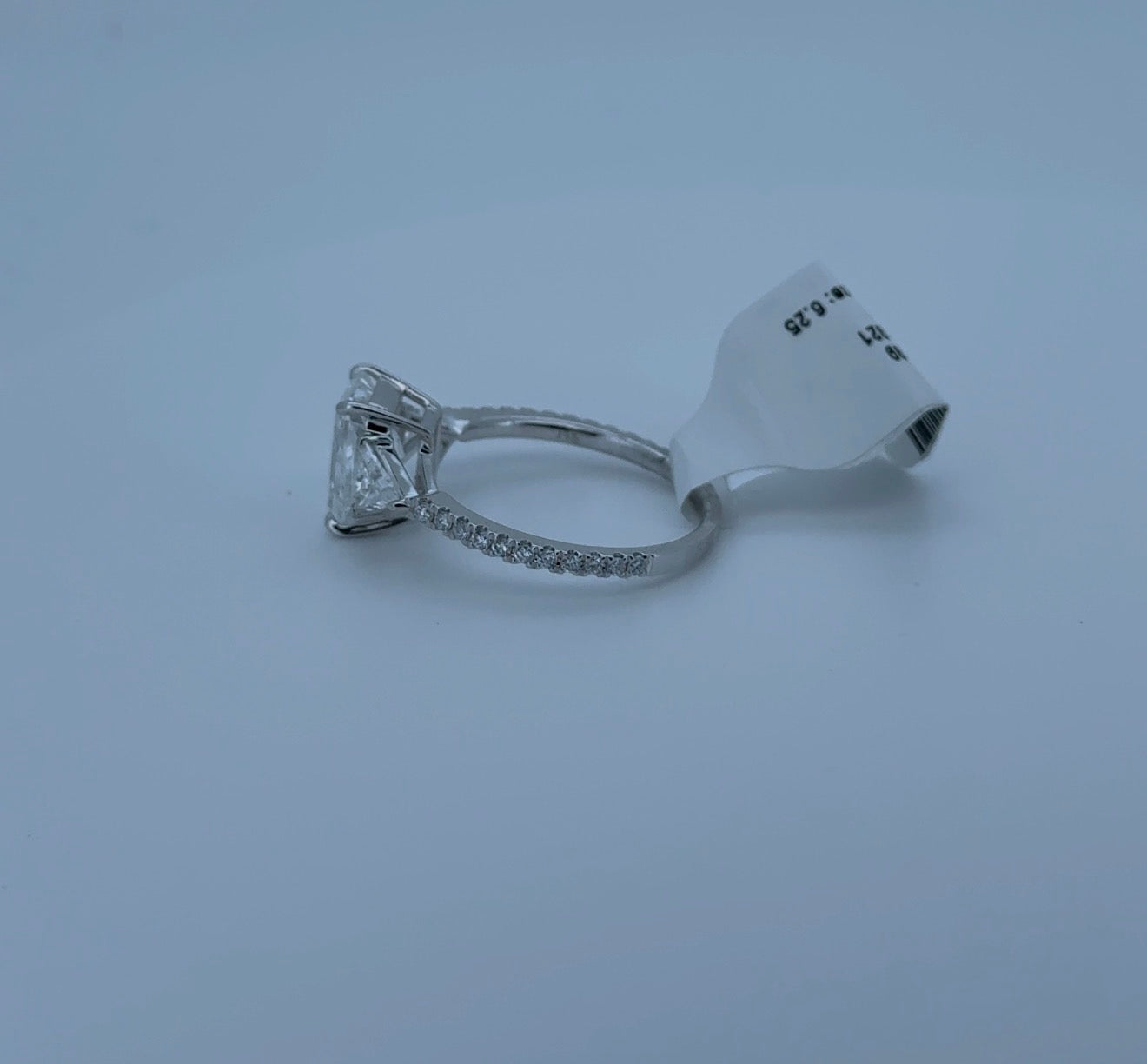 2.01ct Radiant D VS1 Lab Diamond 14kt White Gold Ring RGF-741-2