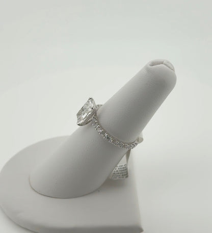 2.02ct Cushion E VVS2 Lab Diamond 14kt White Gold Ring RGF-115-2