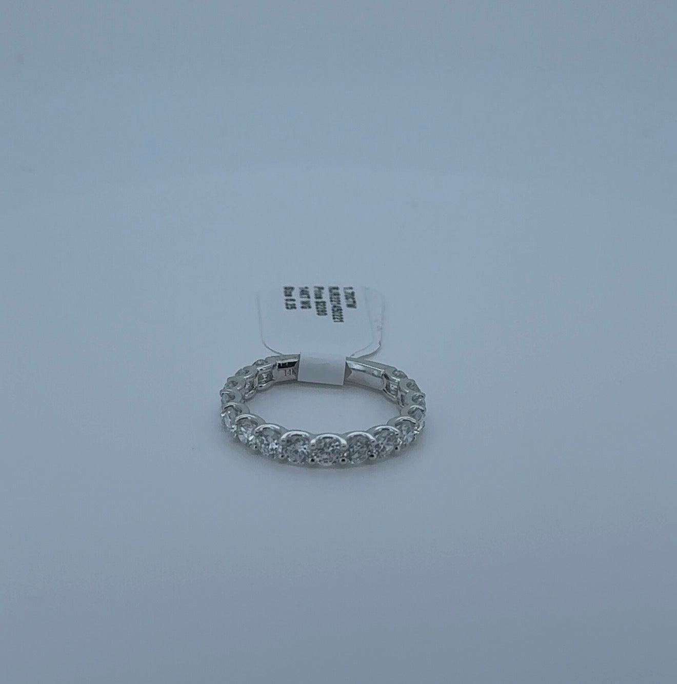 1.70ctw Round Lab Diamond 14kt White Gold 3/4ths Eternity Band RGF-69-5