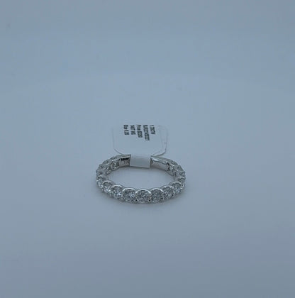 1.70ctw Round Lab Diamond 14kt White Gold 3/4ths Eternity Band RGF-69-5