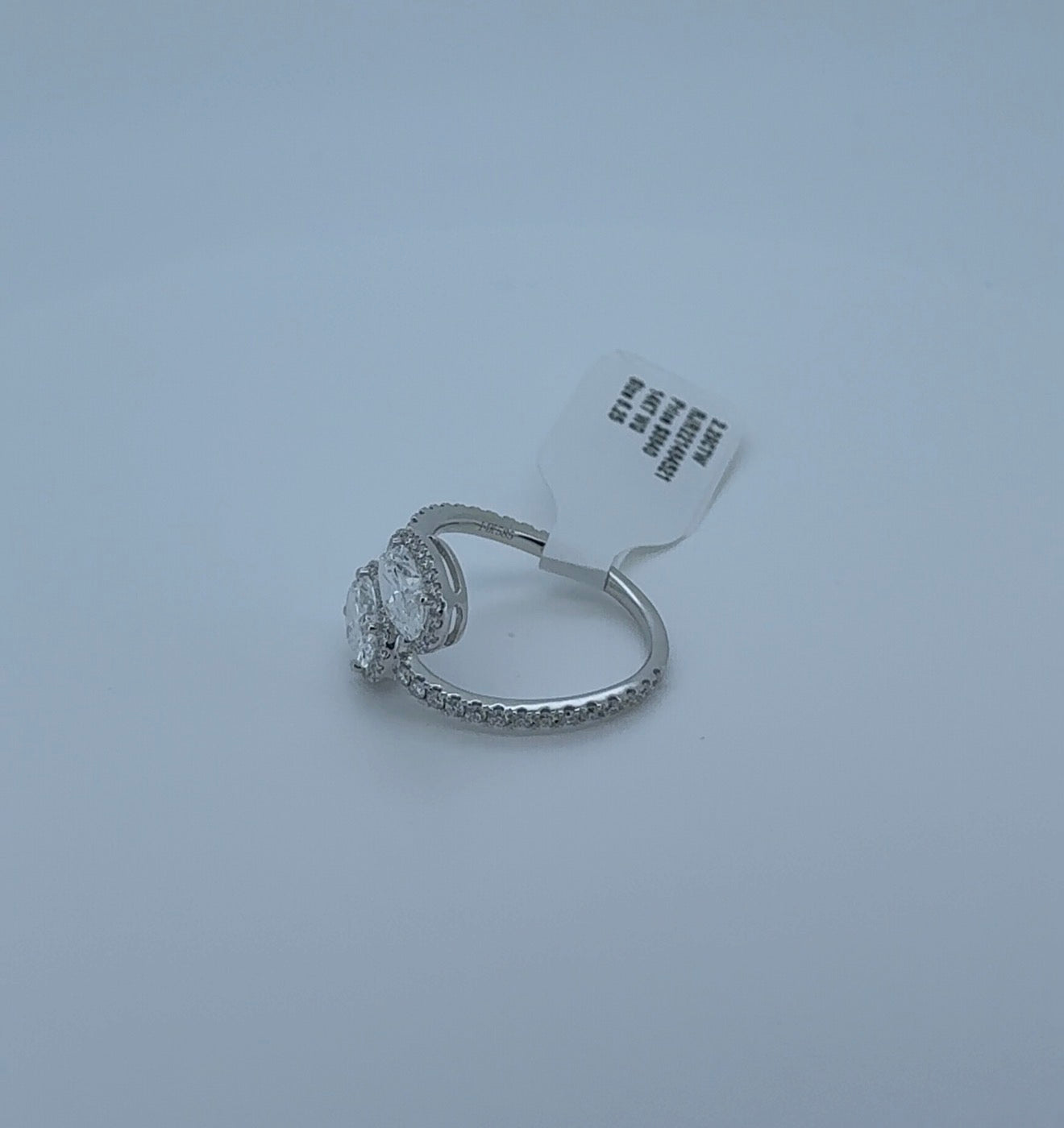 2.29ctw Oval Lab Diamonds 14kt White Gold Ring SA5792R