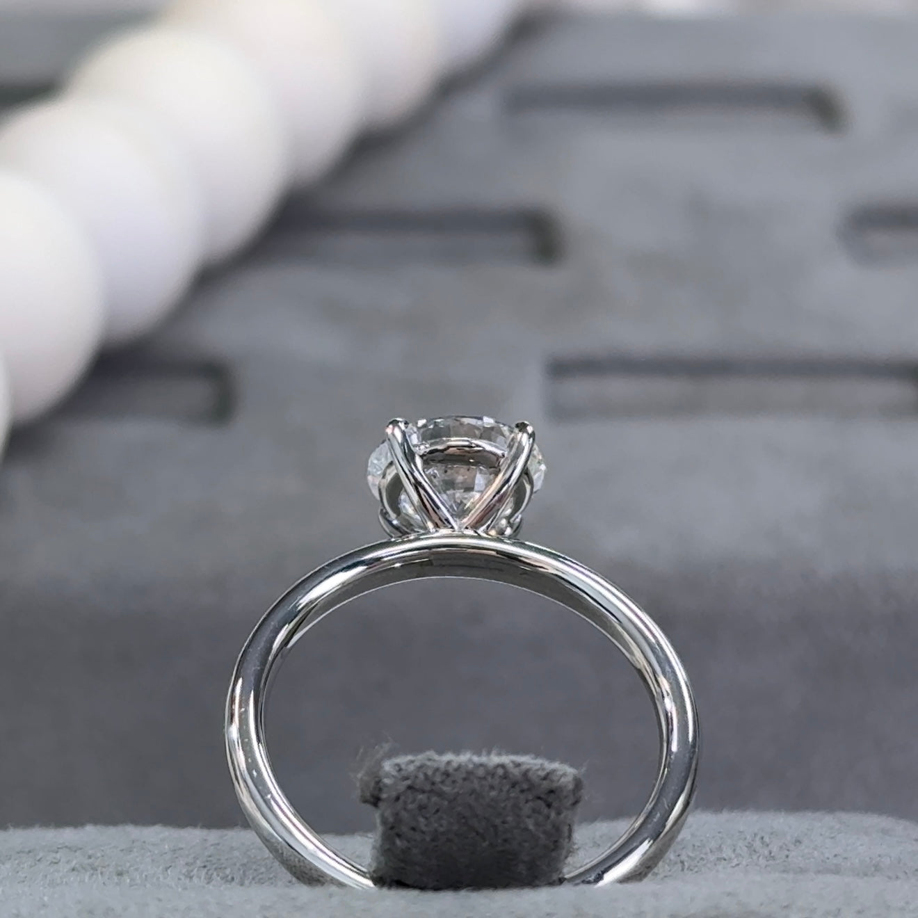 2.02 Carat Round Lab Diamond Timeless Solitaire Ring