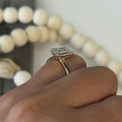 3.02 Carat Emerald Lab Diamond Solitaire Ring