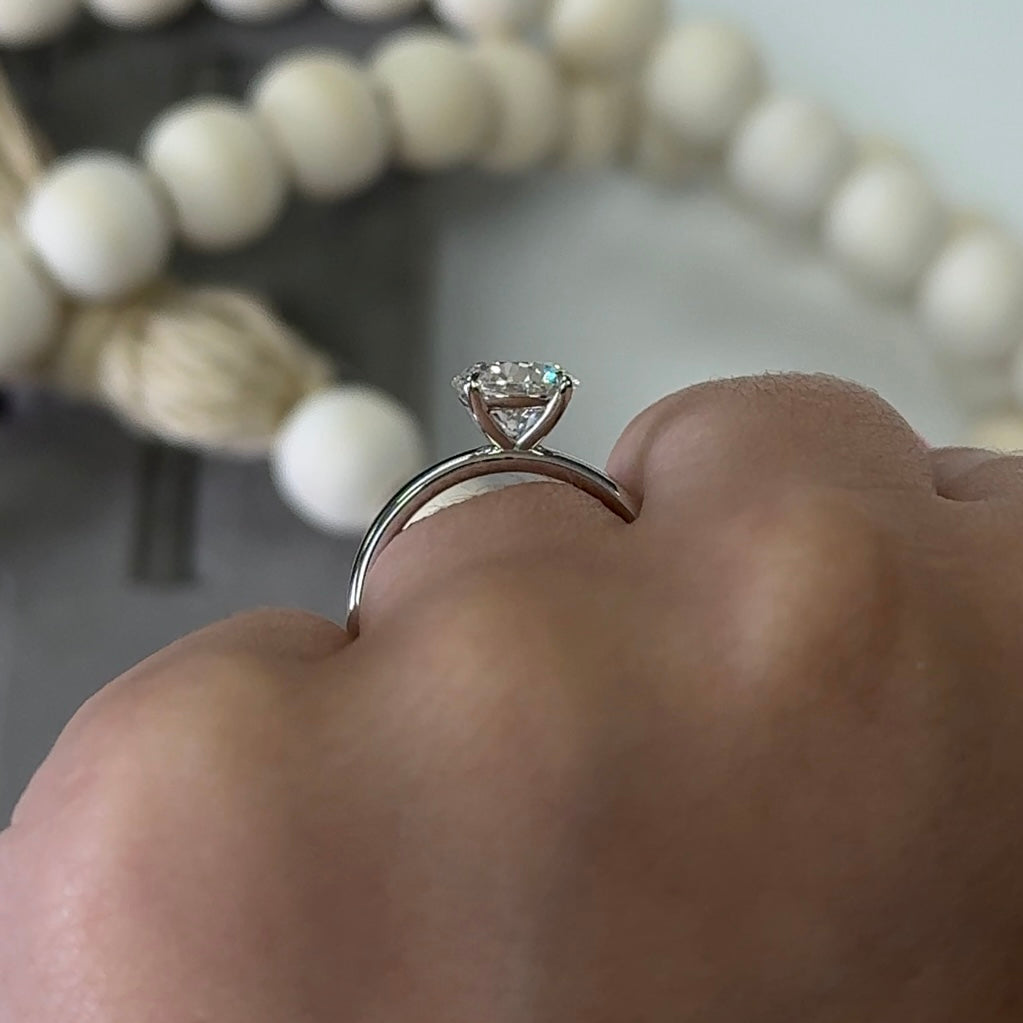 2.02 Carat Round Lab Diamond Timeless Solitaire Ring