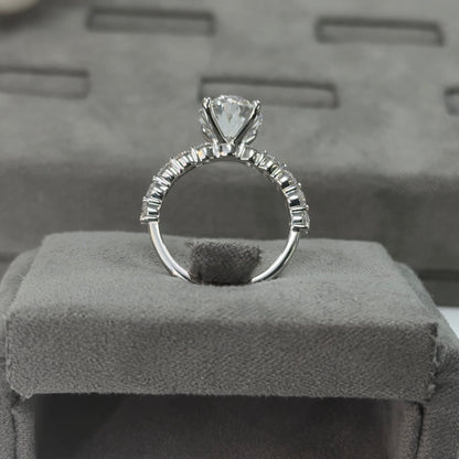 4.04 Carat Oval Elegant Broadway Traditional Diamond Ring