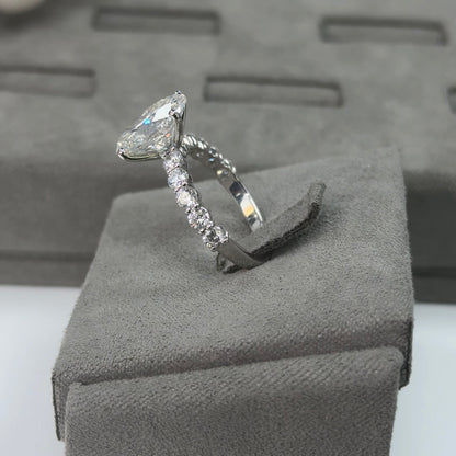 4.04 Carat Oval Elegant Broadway Traditional Diamond Ring