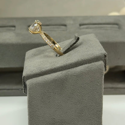 2.60 Carat Round Lab Diamond Traditional Elegance Hidden Halo Ring