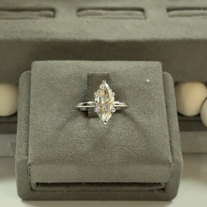 2.30 Carat Marquise Lab Diamond Elegant Solitaire Ring