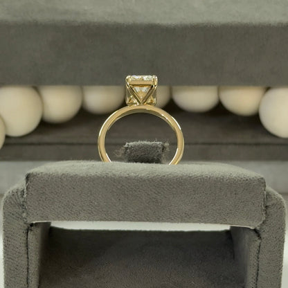 3.10 Carat Radiant Lab Diamond Elegant Solitaire Ring