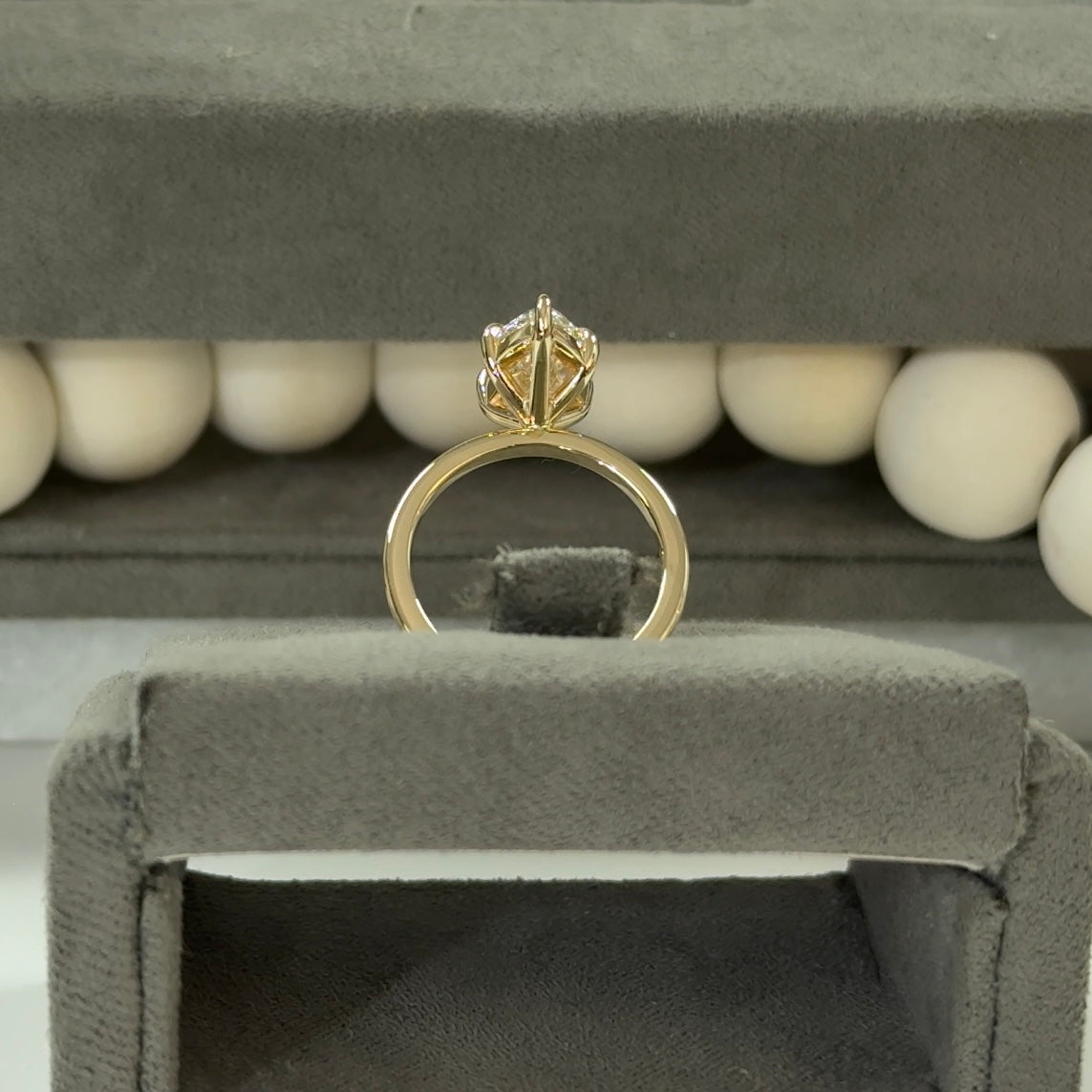 2.57 Carat Marquise Lab Diamond Elegant Solitaire Ring