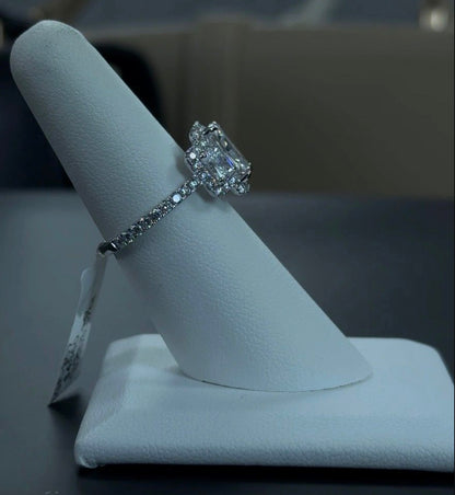 2.04 Carat Radiant Lab Diamond D Color VS1 Clarity 14Kt White Gold Engagement Ring (SKU: RGF-307)