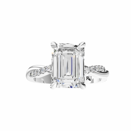 Emerald Infinity Accented Setting