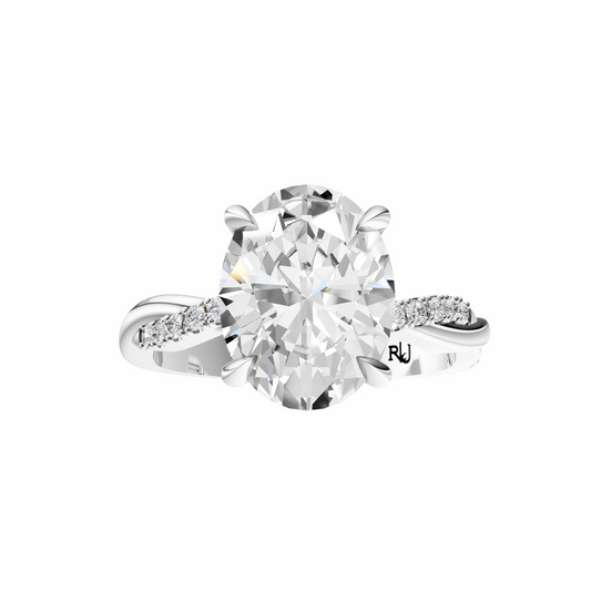 Oval Infinity Accented Setting