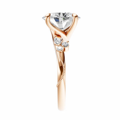 Oval Blossom Grace Setting