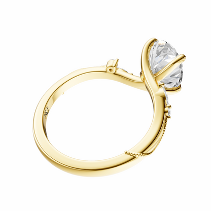 Oval Blossom Grace Setting