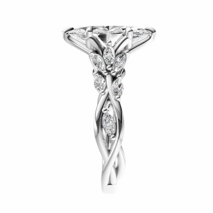 Marquise Accented Nature Inspired Setting