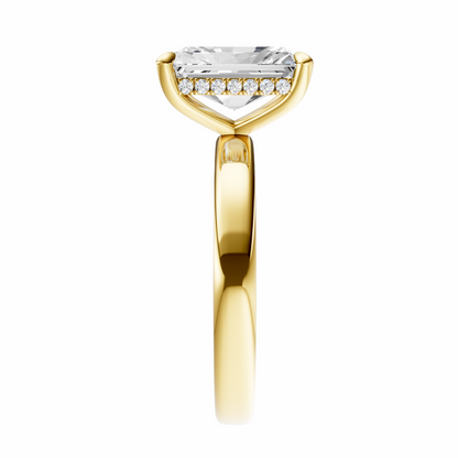 Radiant Elegant 2.7mm Band Signature Hidden Halo Setting