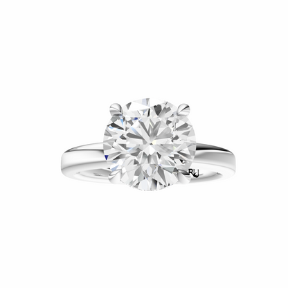 Round Elegant 2.7mm Band Signature Hidden Halo Setting
